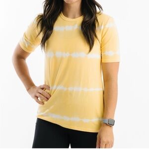 ZYIA Yellow and White Shirt